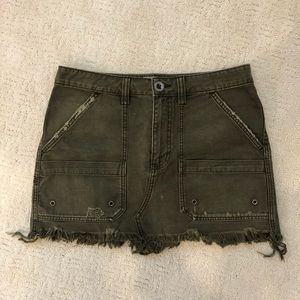 Free People Denim Mini Skirt